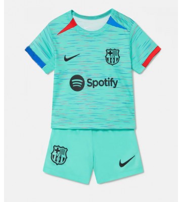 Maillot de foot Barcelona Troisième enfant 2023-24 Manches Courte (+ pantalon court)